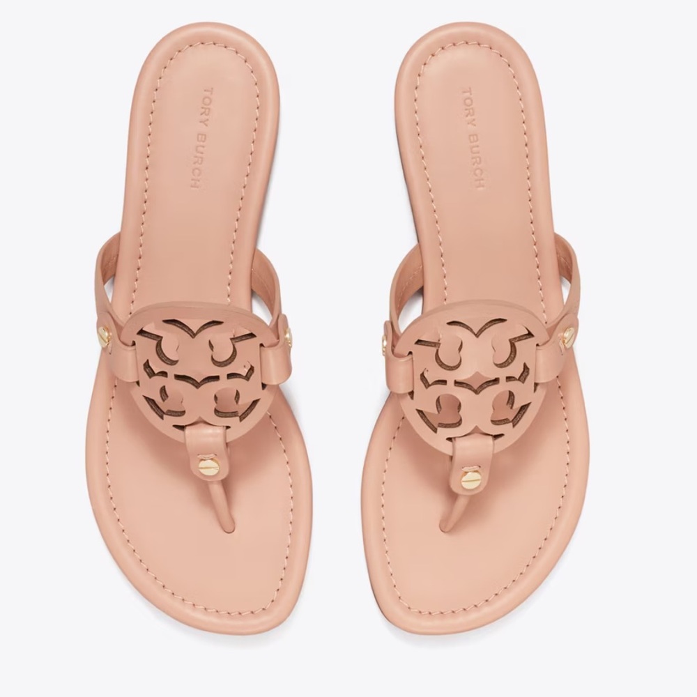 Women’s Tory Burch Miller Sandal - Light Tan with dustbag